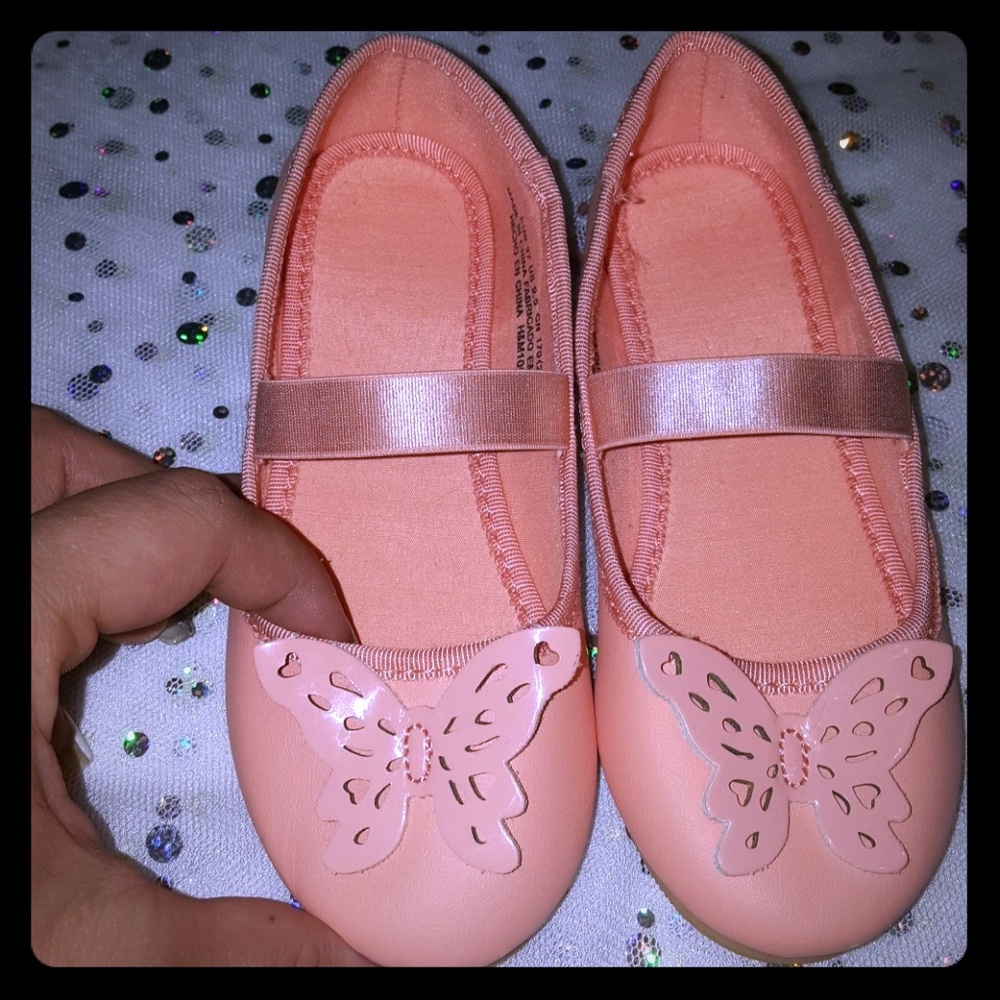 H&M Toddler Girls Butterfly Flats